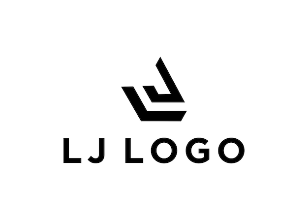 Lj logo ontwerp vectorillustratie