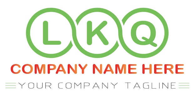 Vector lkq letter logo design