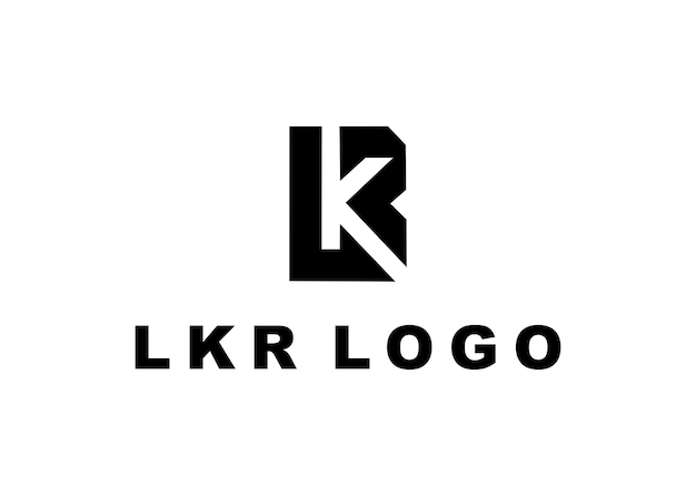 Vettore illustrazione vettoriale della progettazione del logo lkr