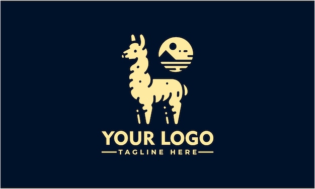 Llama Logo Llama Mascot Logo Playful and Cool Design for Various Businesses