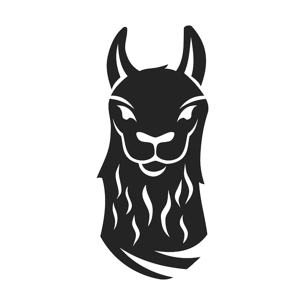 Llama-logo-sjabloon geïsoleerde merkidentiteit Icon Abstract Vectorgrafiek