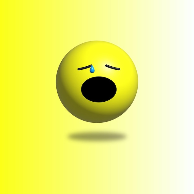 Vector llorando emoticon