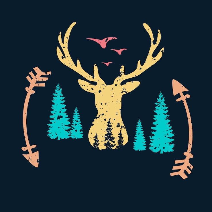 Vector イラストヴィンテージレトロスタイルの屋外tシャツのデザイン