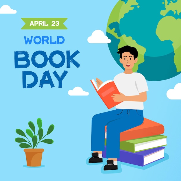 Vector llustration for world book day celebration