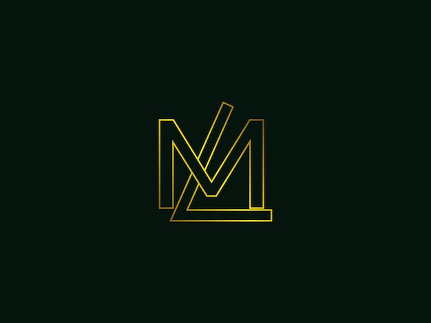 Vector lm logo design