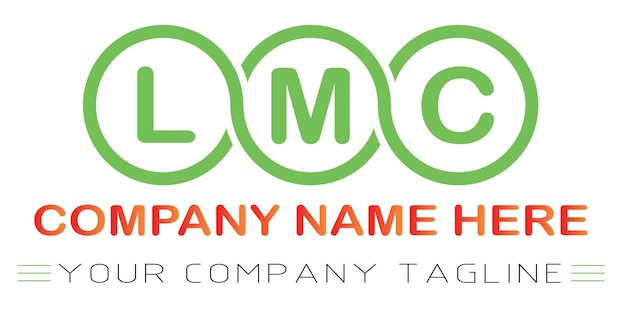 Vector lmc letter logo design