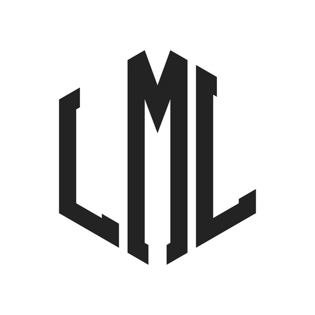 LML のロゴデザイン: LML のモノグラム (六角形の形を用いたロゴ)
