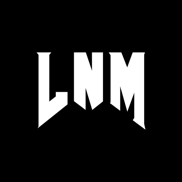 LNM letter logo ontwerp voor technologiebedrijf LNM logo ontwerp zwarte en witte kleurencombinatie LNM Logo LNM vector LNM ontwerp LNM icoon LNM alfabet LNM typografie logo ontwerp