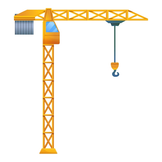 Vettore icona della gru di costruzione di carico icona vettoriale della gru di costruzione di carico per il web design isolata su sfondo bianco