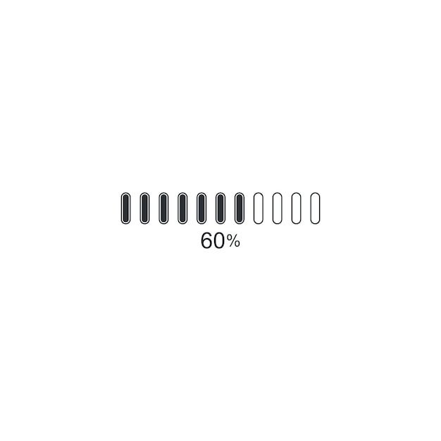 Loading bar icon logo template