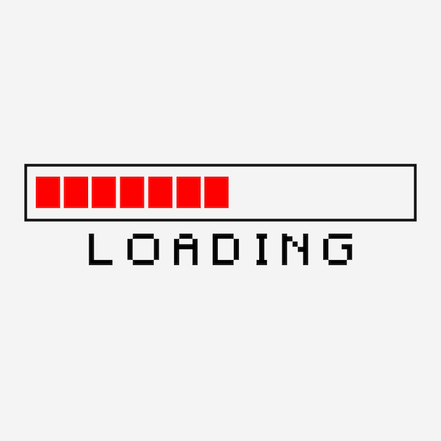 Vector loading bar progress icon