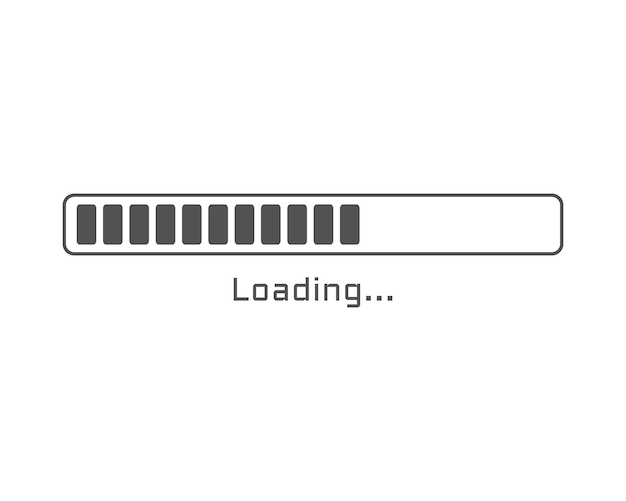 loading bar status icon vector illustration loaded icons download progress donload or upload