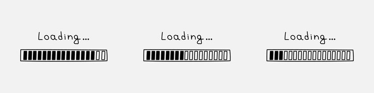 Vector loading bar vector set download app or game