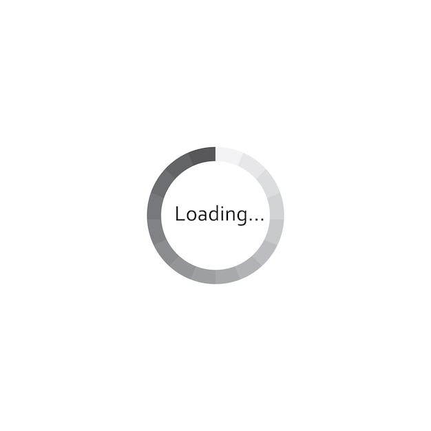 Loading or buffering icon logo template