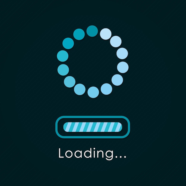 Vector loading circle and bar