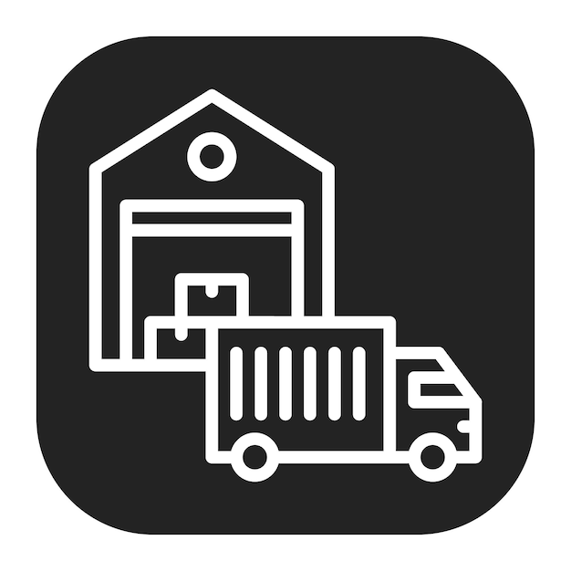 Loading Dock icon vector afbeelding Kan worden gebruikt voor productie en distributie