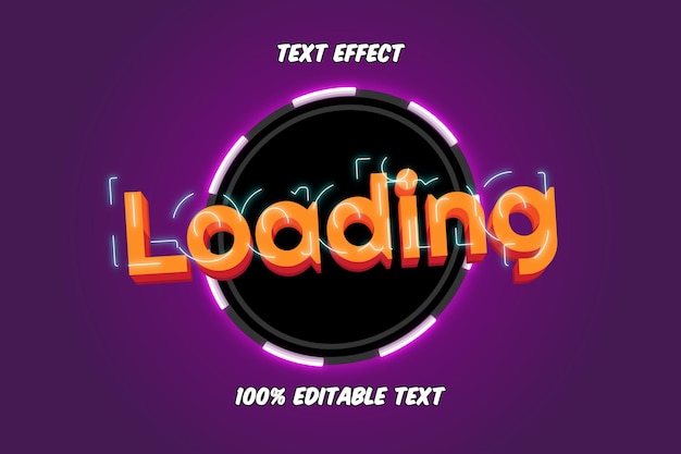 Loading Editable Text Effect