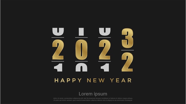 Vector loading happy new 2023 year. vector illustration  background.