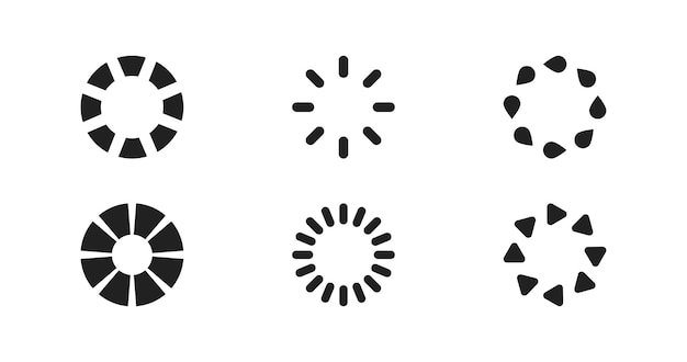 Loading icon isolated web set Vector design