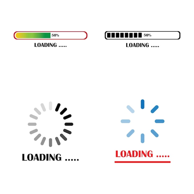 Vector loading icon logo vector design template
