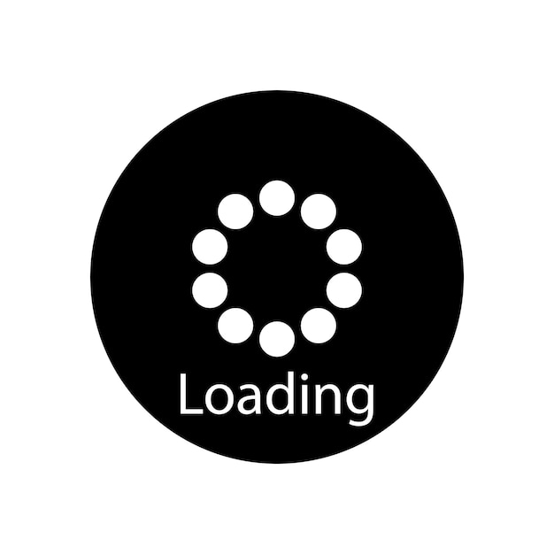loading icon vector template illustration logo design