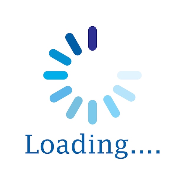 Loading logo vector