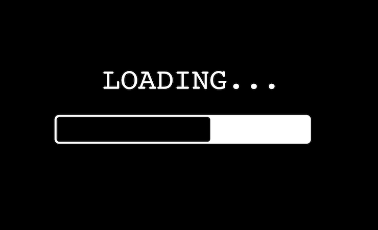 Vector loading progress bar black scale
