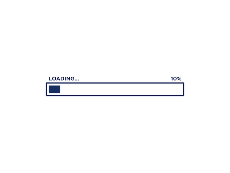 Vector loading progress bar icon vector template