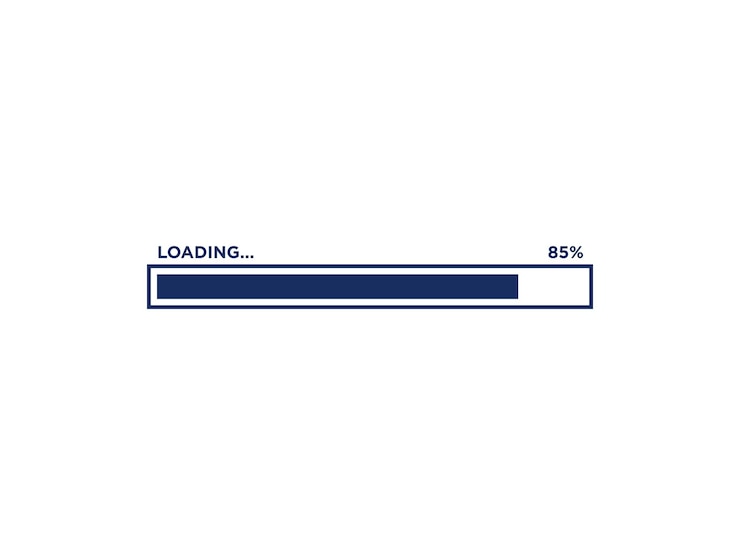 Vector loading progress bar icon vector template