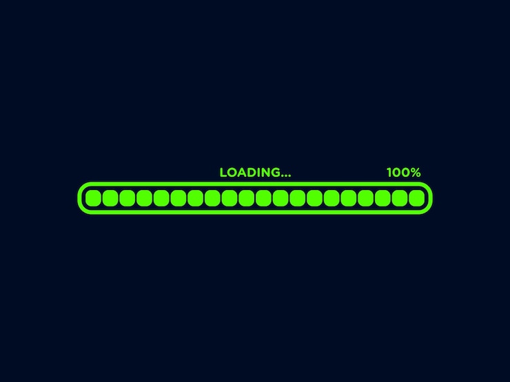 Vector loading progress bar icon vector template