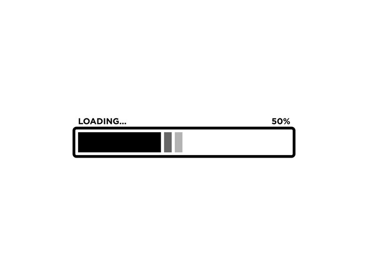 Vector loading progress bar icon vector template