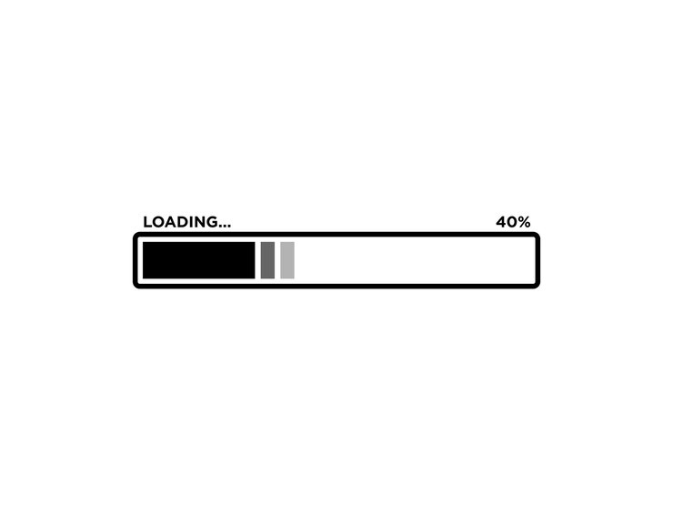 Vector loading progress bar icon vector template