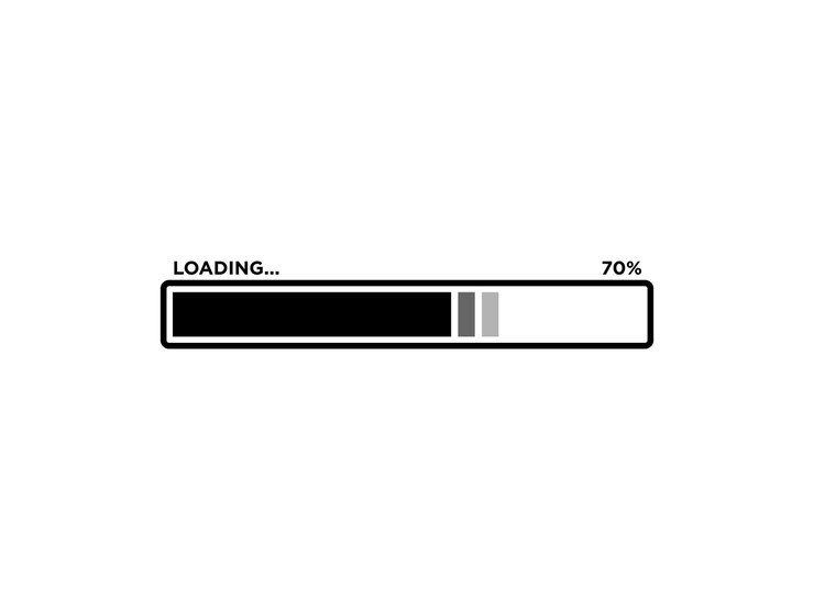 Vector loading progress bar icon vector template