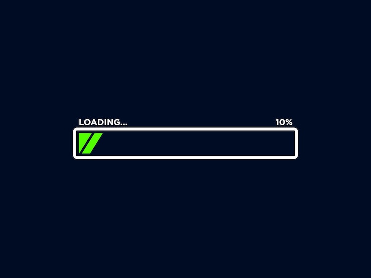 Vector loading progress bar icon vector template
