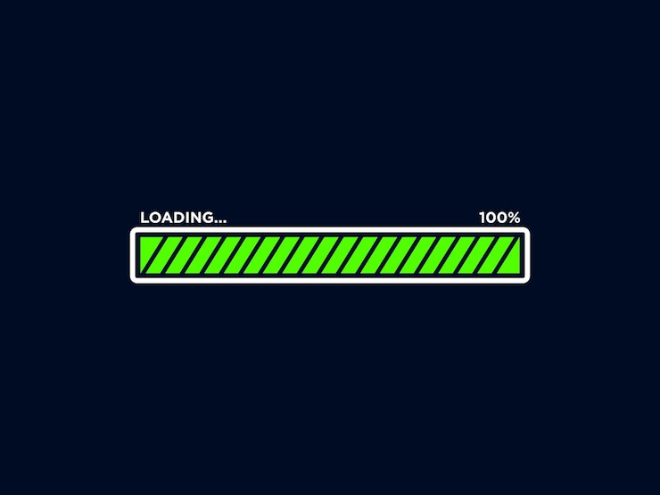 Vector loading progress bar icon vector template