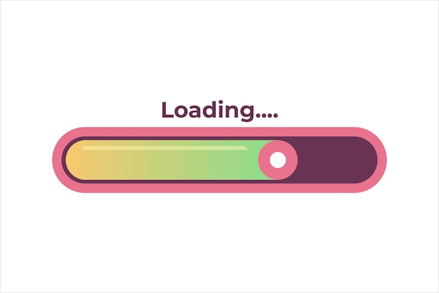 Loading Progress Bar Sticker Design