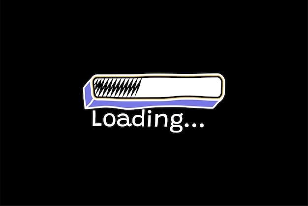 プログレスバーのステッカーデザインの読み込み中