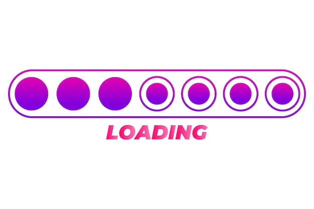 Loading Progress Bar Sticker Design