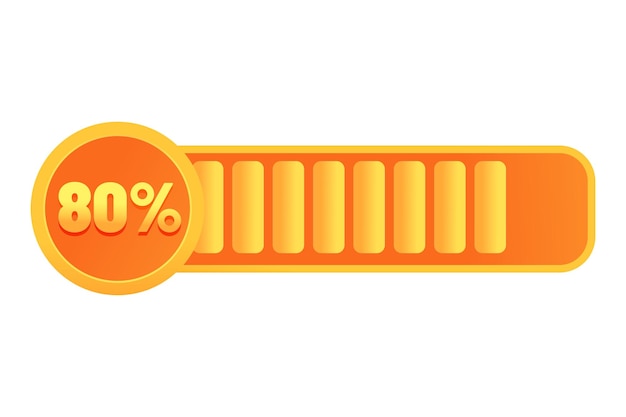 Loading Progress Bar Sticker Design