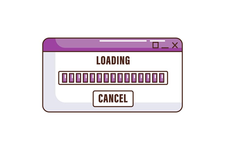 Vector loading progress interface sticker design