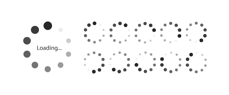 Vector loading vector symbol for motion