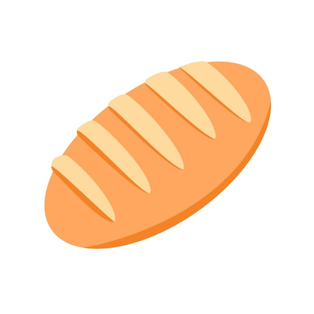 Pagnotta di pane bianco cibo pane sandwich simbolo dell'icona del pane