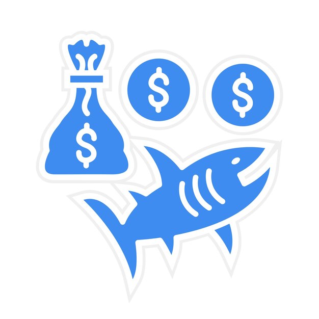 Vector loan shark icon vector image can be used for online money services