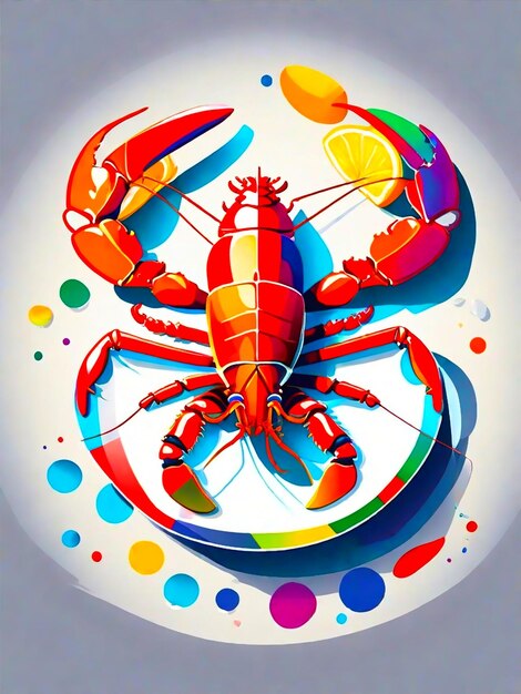 Vector lobster by feko