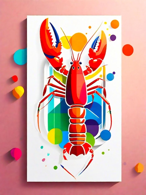 Vector lobster by feko