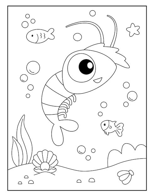 Lobster coloring pages for kids