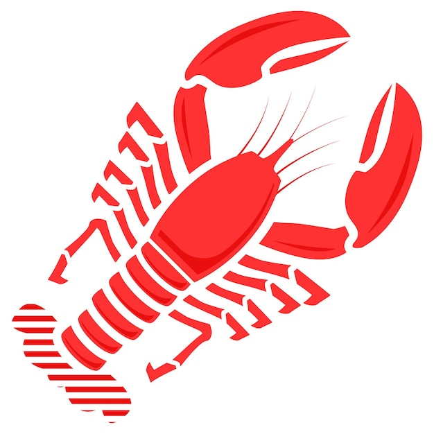 lobster concept crab vector design Sea Food symbol Underwater Animals aquatic Common species