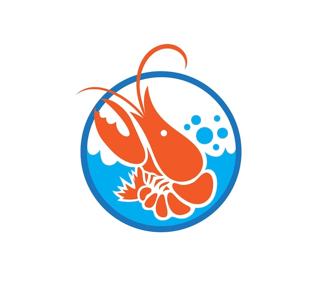 Lobster sea logo illustration art vector design