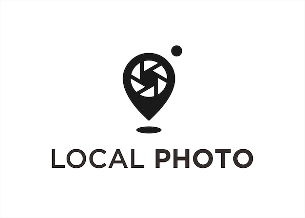 local lens logo design vector illustration