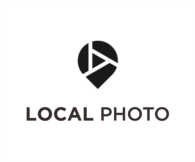 Local lens logo design vector illustration